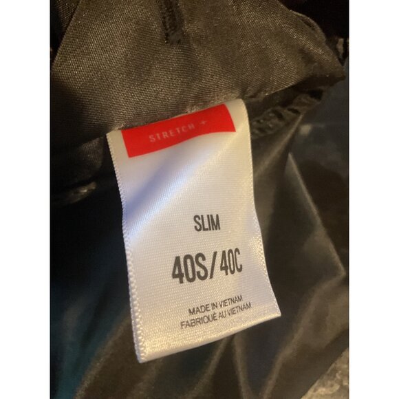 Express Mens Slim Fit Black Blazer 40S/40C Stretch Performance Cotton Blend - Picture 7 of 12